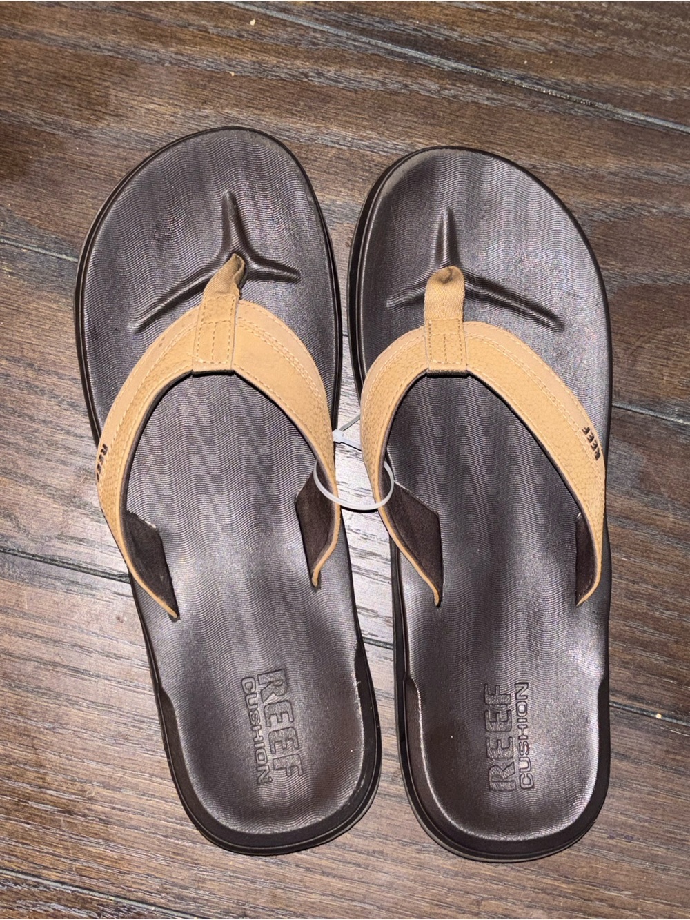 Reef Brown Sandals with Tan Straps